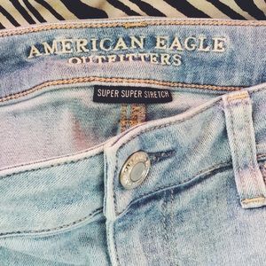 High Waisted Faded Skinny Jeans